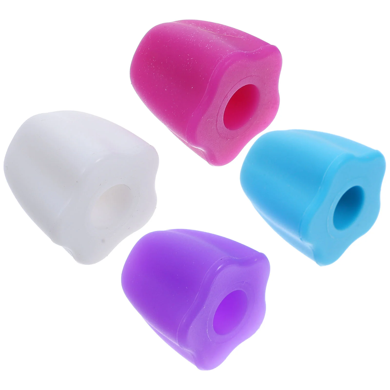 4 Pcs Toothpaste Cap Caps Dispenser Home Necessity Multipurpose Self Sealing Silicone Putter Extruder