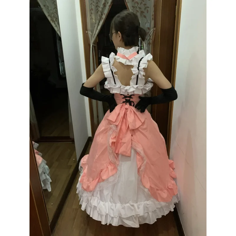 Anime Black Butler Ciel Phantomhive cosplay dress wig kushitsu women Lady Lolita maid dress uniform cosplay costumes pa7925
