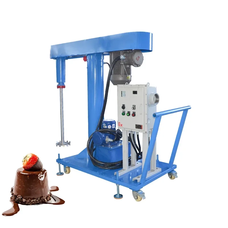 7.5kwKW ex-proof High Speed Disperser Paint Mixer Ink Dissolver Acrylic Coatings Dispersion Mixer 500L Paint Mixing Machine