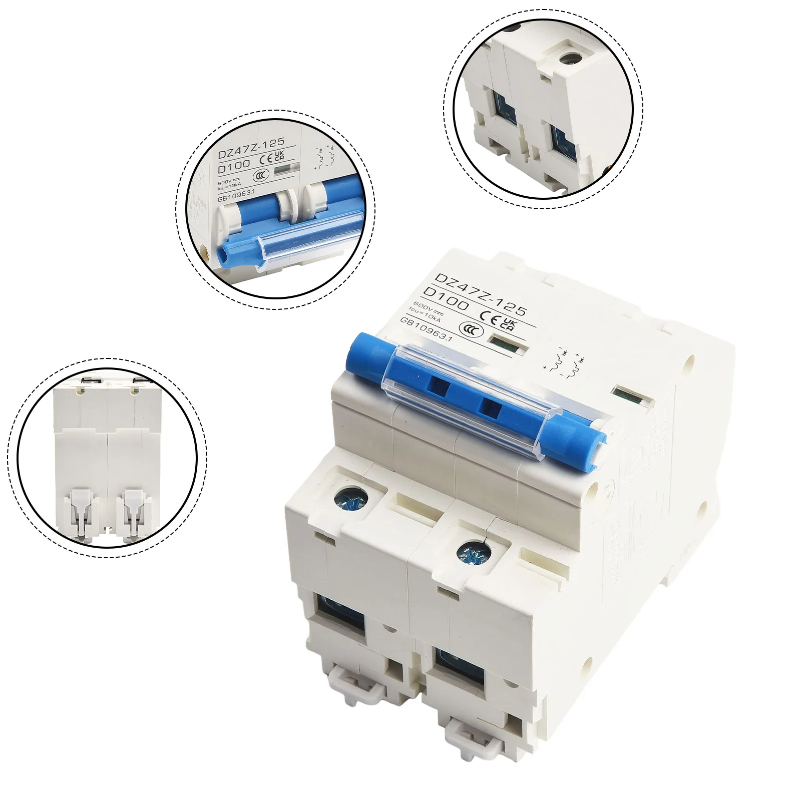 Electronic Product Circuit Breaker Postal Service Transportation 2P Characteristic Curve -10℃~+40℃ 100A IEC60947-2 Max