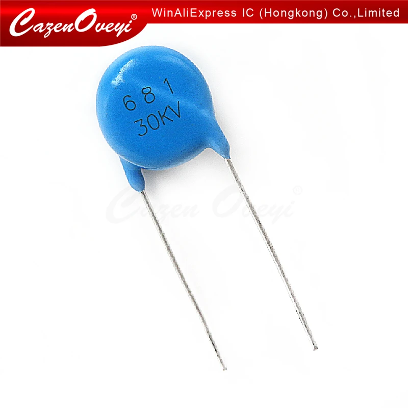 

5pcs/lot High voltage ceramic chip ceramic capacitor 681K 30KV 680PF 30KV681 In Stock