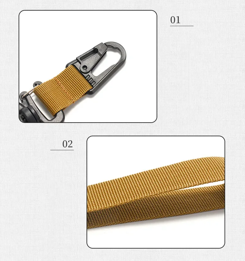 Outdoor-Camping-Hängegurt, tragbar, verstellbar, Handschlaufe, Tasche, Picknick-Ausrüstung, Karabiner-Clip, Schlüsselanhänger, Wandern, Camping-Ausrüstung – Detail 12