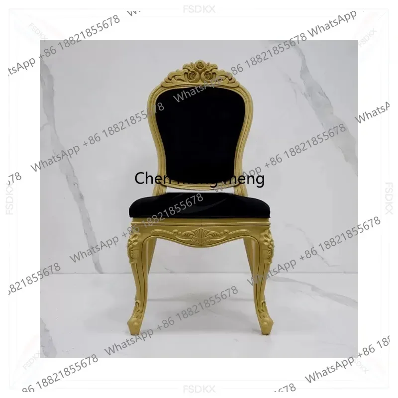 F150 Golden pp Plastic Stackable Resin Frame king Louis II Royal Wedding Chairs