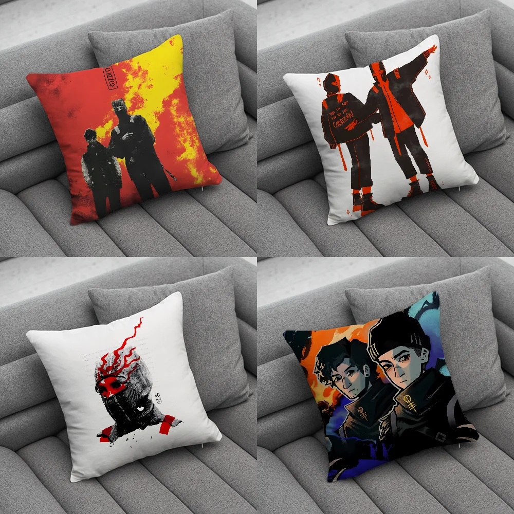 

T-Twenty One Pilots Pillow Case Soft Cushion Cases for Farmhouse Sofa Decor Home Decorations and Protector
