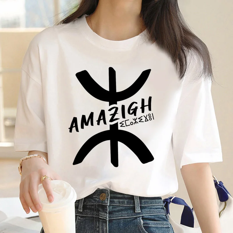 Amazigh t-shirt female Korea ulzzang white streetwear tshirt t shirt streetwear harajuku