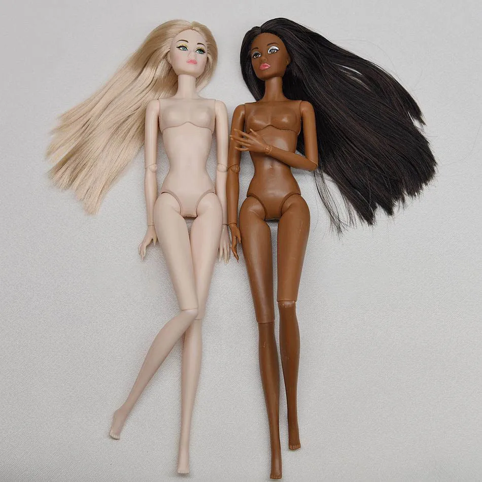 FR Supermodel Nude Doll 1/6 White/normal/chocolate Skin BABI Doll DIY Dress-up Princess Joints Movable Body + Head Accessories