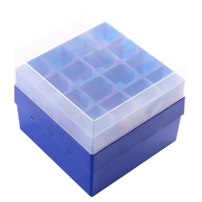 Centrifuge Tube Box,16/36 Grid Plastic Freezer Box,with Serial Number,Cryopreservation Tube Box,Use for 10ml/15ml/50ml A