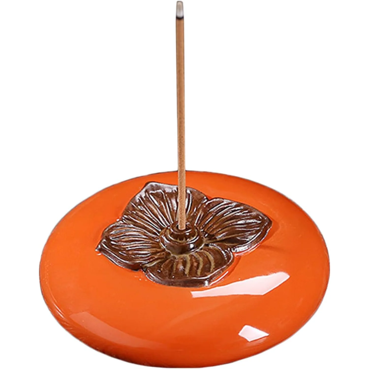 Persimmon Shaped Ceramic  Decoration  Burner Porcelain  Holder  Diffuser for Living Room Office Bedroom Yoga