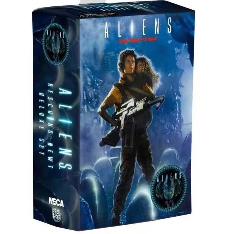 NECA ALIEN 2 LT KEen Ripley Newt Giger Xenomorph Facehugger Aliens Predator Action Figure Collection Model Toys, Cadeaux d'anniversaire