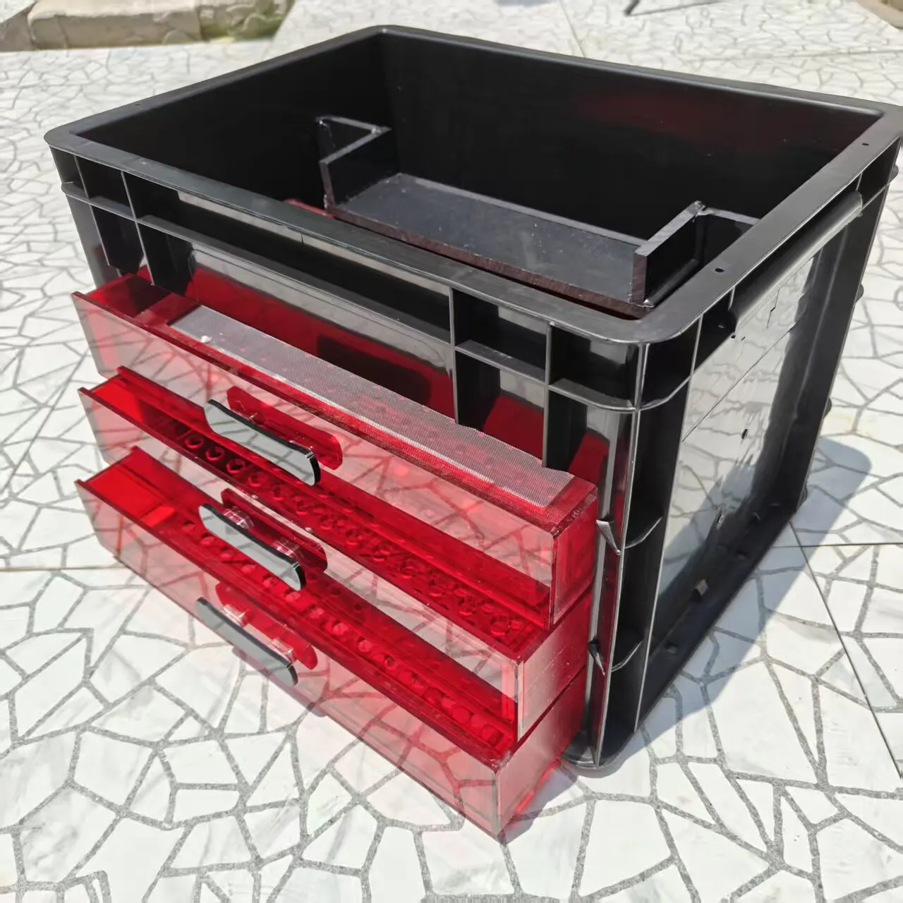 40 * 30 acrylic drawer wet and dry separation box turnover box filter fish tank