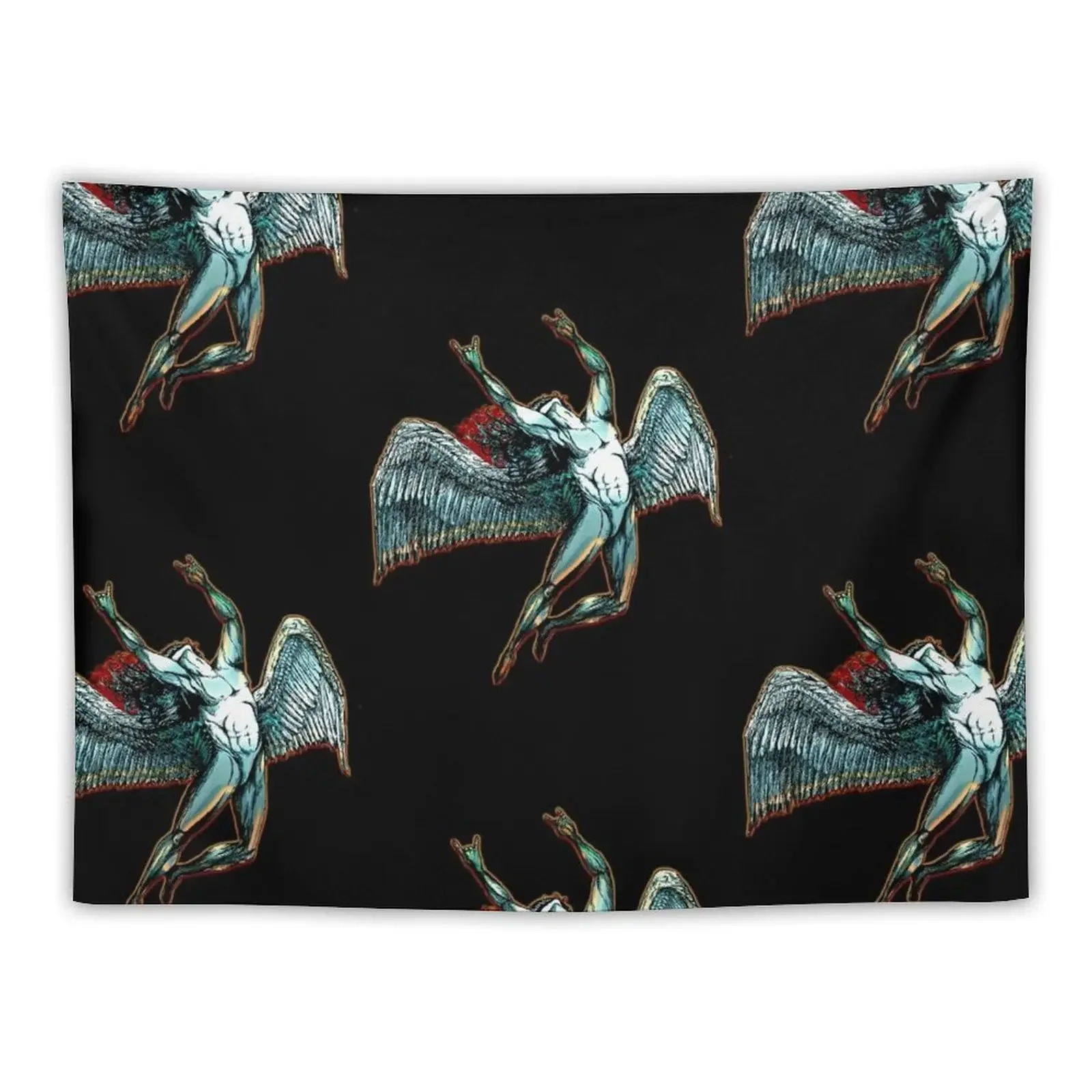 ICARUS THROWS THE HORNS - dark shadows *awesome UNLISTED designs in my portfolio* Tapestry Bedrooms Decorations Tapestry