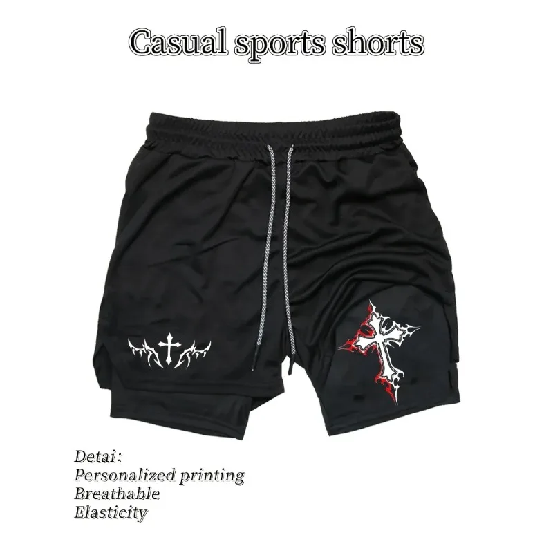 

Summer Men's Quick-Dry Sports Shorts Moisture-Wicking Training Shorts Lightweight Quick-Dry with Towel Loop