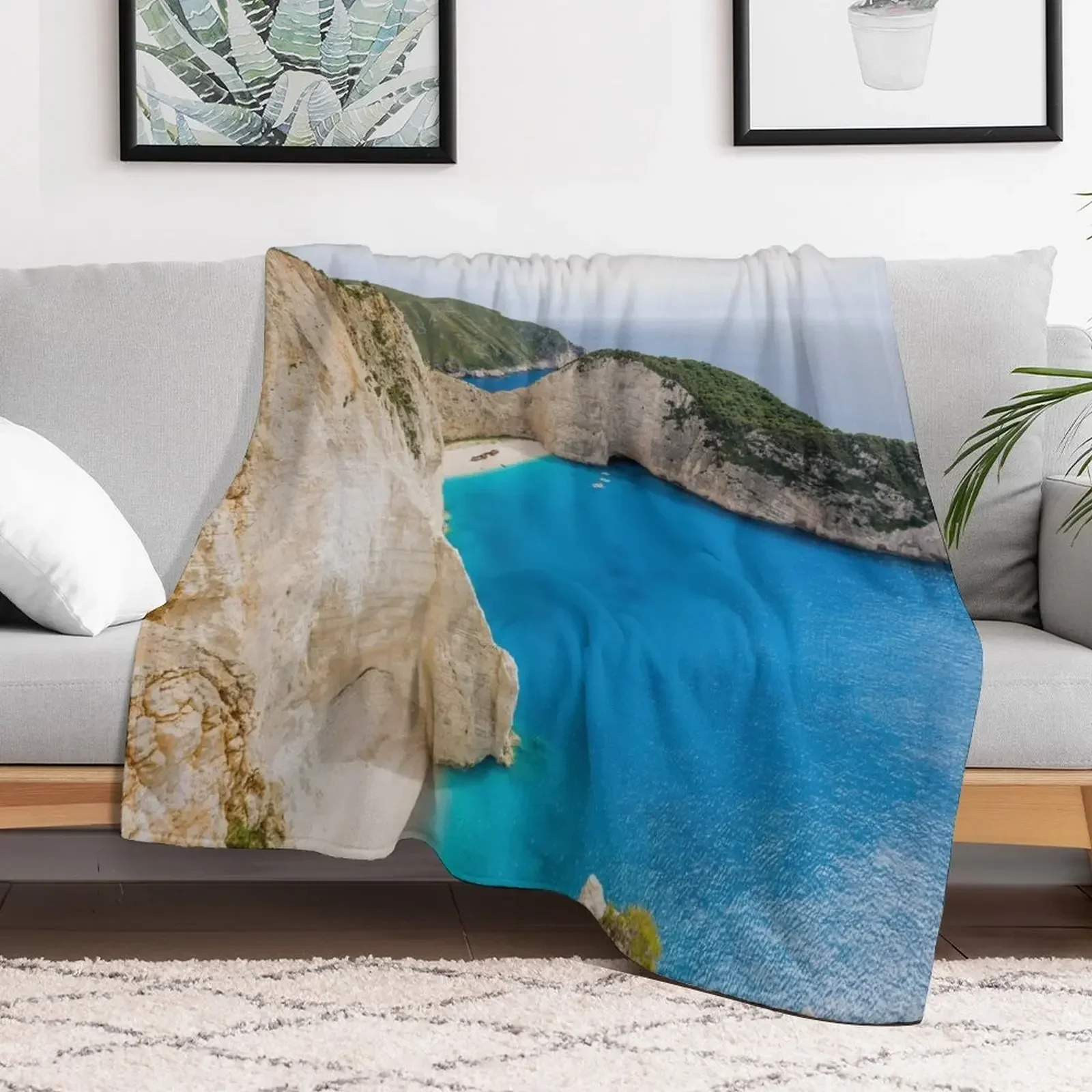 

Mountains and sea, Zante, Greece Throw Blanket Warm Vintage for babies Blankets