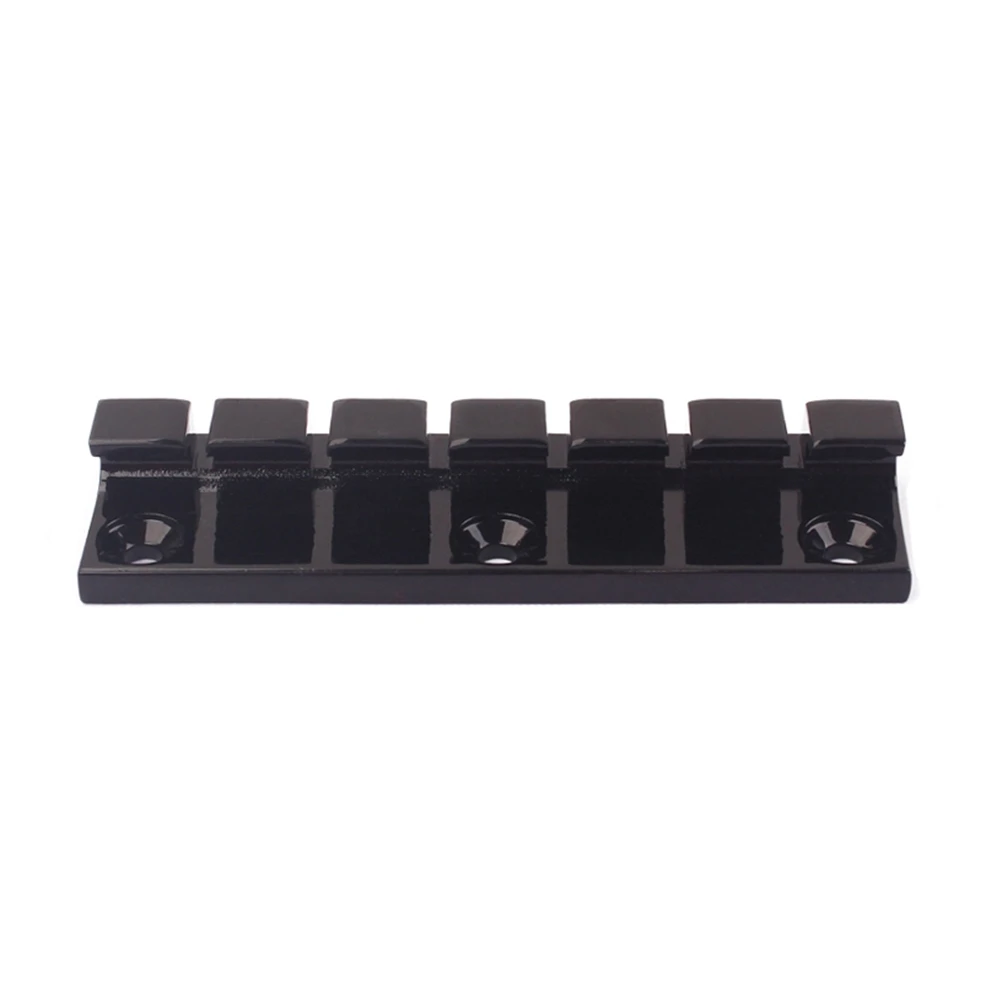 

6 Strings Bridge Guitar Tail Black Parts Saddle for Electric Saddles Hard Access