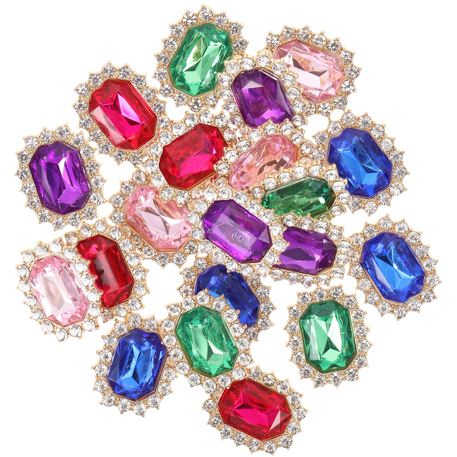 

20pcs Pearl Rhinestone Shoelace Charms for Sneakers Women Korean Style Shoe Clips Decorations Accessories