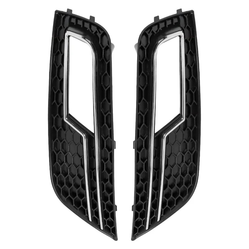

Honeycomb Mesh Front Bumper Fog Light Grille Cover For A4 B8.5 B9 2013-2016 Fog Lamp Grill 8K0807681K 8K0807682K-ABQF