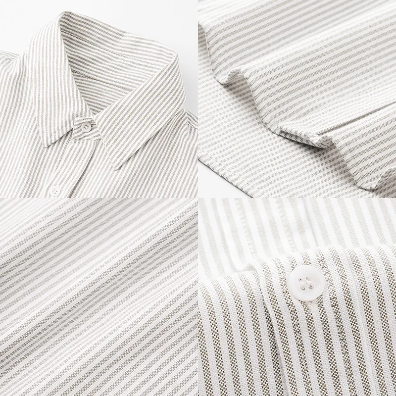 

Trendy Men's Korean Style Commuter Artistic Fresh Vertical Striped Shirt Casual Loose Top Unisex Cardigan