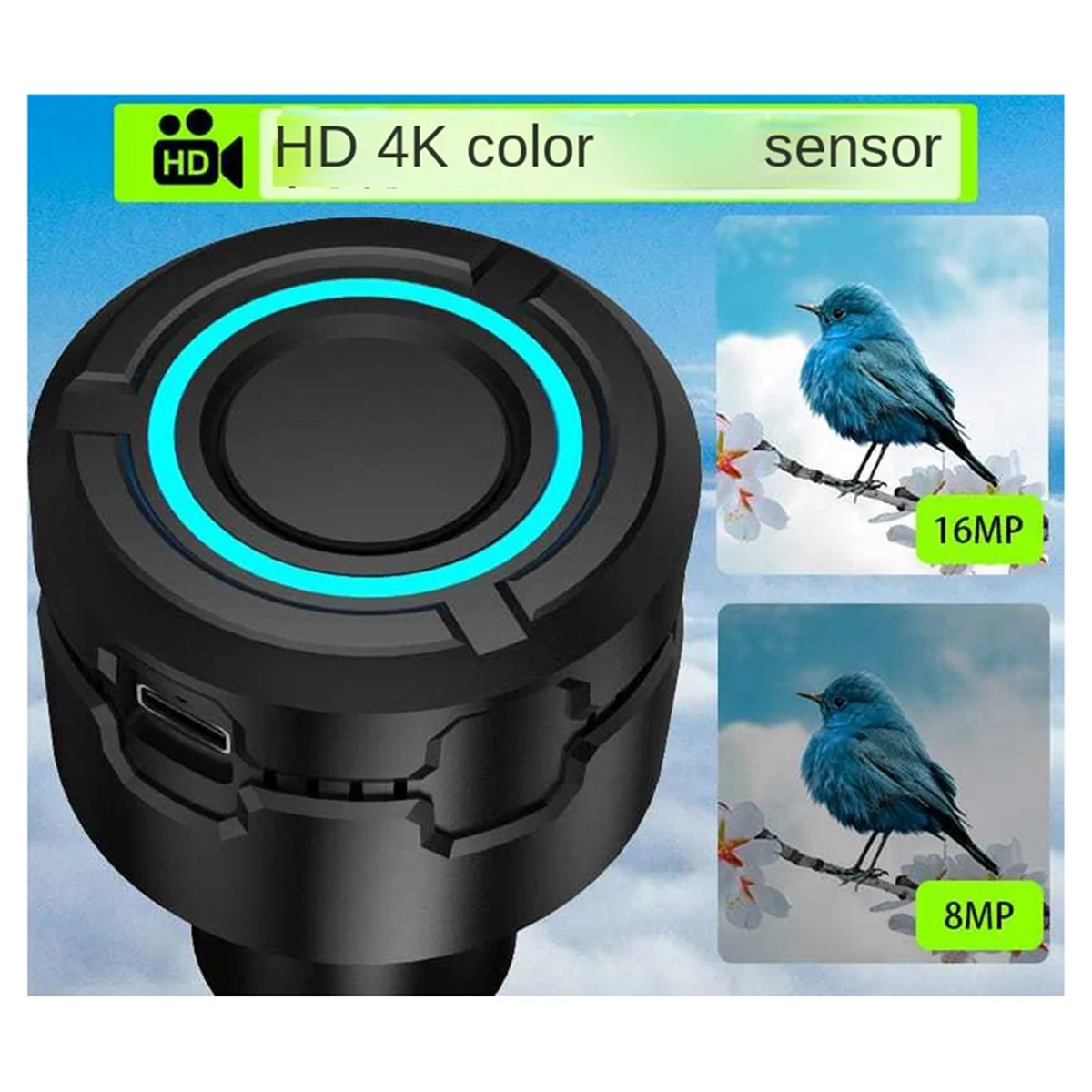 Upgraded 4K HD WIFI Electronic Eyepiece Astronomical Telescope Camera 5 Million Pixel Full-Color Bird-Watching Telescope