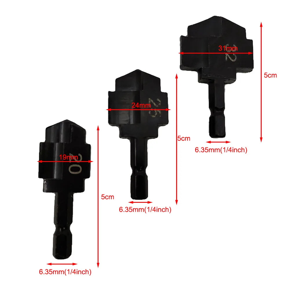 1 stks PPR Lifting Stapte Boor 6.35mm Hexagon Schacht Waterleiding Verbinding Tool Waterleiding Boor 20mm 25mm 32mm