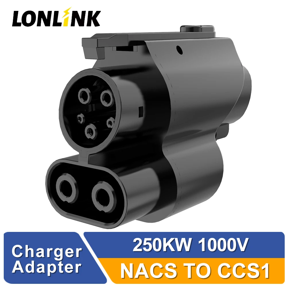 

LONLINK Tesla Supercharger to CCS1 Адаптер зарядки Max 500A 250KW NACS to CCS1 Адаптер электромобиля, нагнетатель Tesla