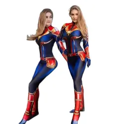 Cos tight fitting suit cosplay role-playing stage performance suit jumpsuit  surprise captain