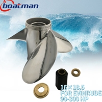 Outboard Propeller 16x18.5 For Evinrude Engine 90HP 120HP 150HP 200HP 250HP 300HP Stainless steel 15 splines Boat Parts LH