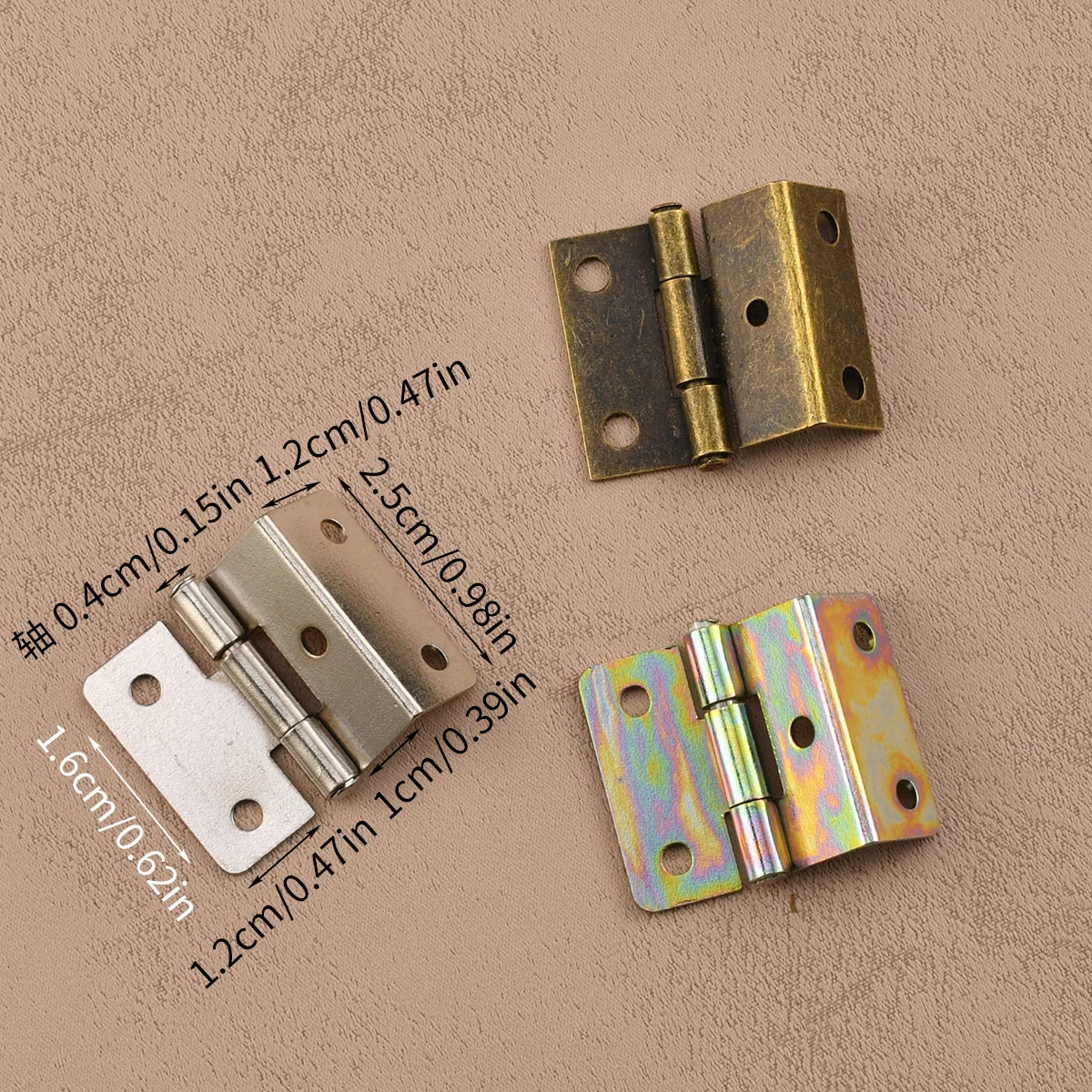 Hardware new Chinese home improvement packaging small three folded page 1 inch 5 hole right Angle for 9mm board