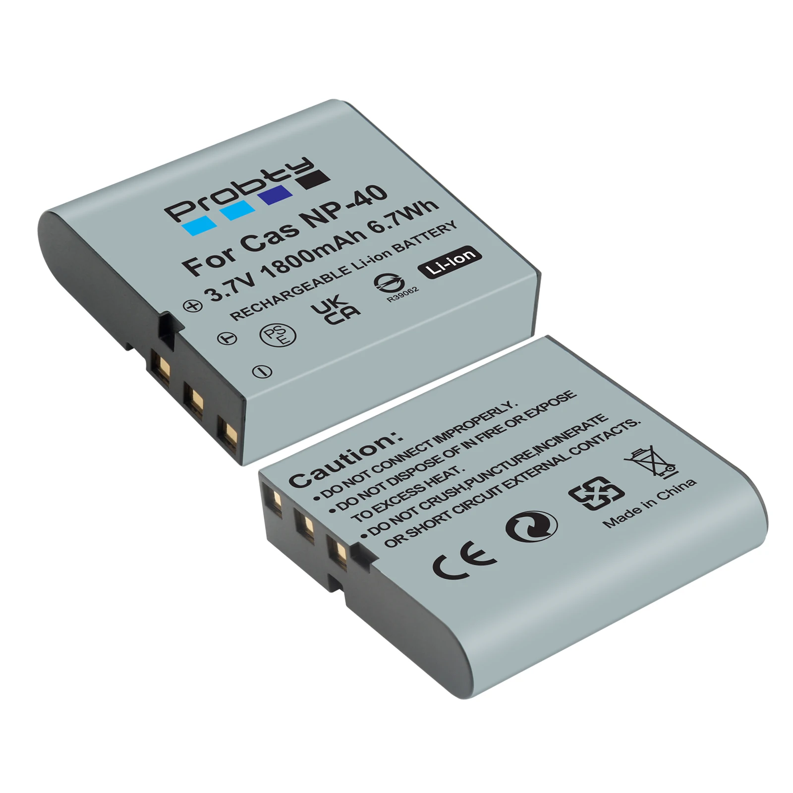 1800mAh NP-40 NP40 Battery for Casio EX-Z30 Z40 Z50 Z55 Z57 Z400 Z750 Z850 FC100 KOMERY 4K Camera Camcorder