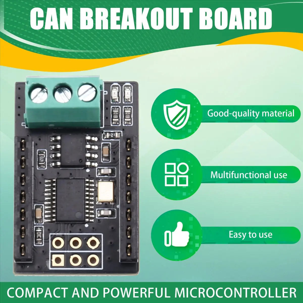 CAN Bus Breakout Board for -XIAO and QTPy on-Board MCP2515 SN65HVD230