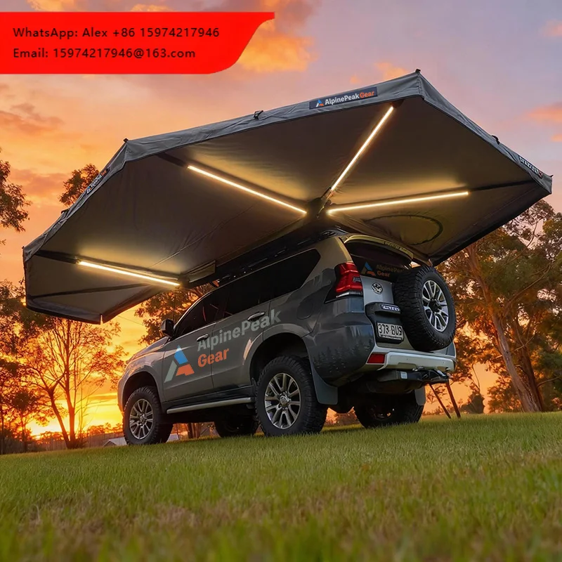 Foxwing Car Rooftop Tent With 270 Degree Extending Roof Rack And Awning For Outdoor Adventures