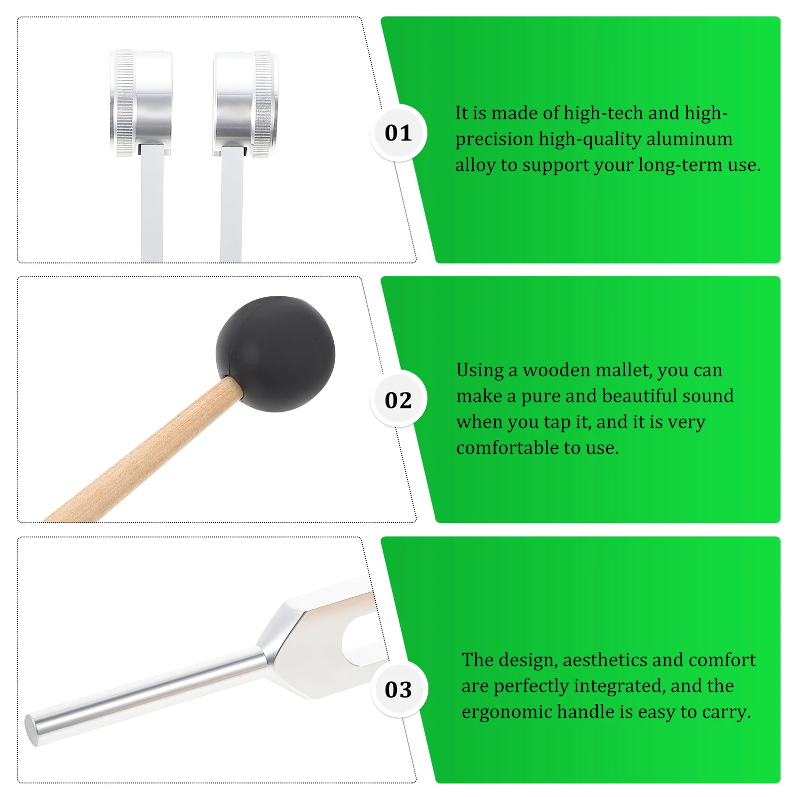 

Aluminum Tuning Fork 128HZ Ear Cleaning Sound Healing Instrument Clinical Examination Kit 21.5CM Silver Lightweight Durable