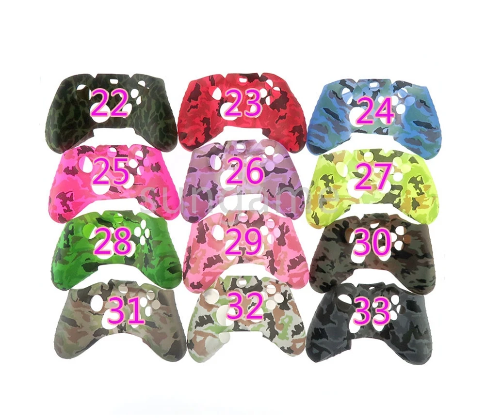 20 Stück Silikon-Wassertransfer-Schutzhülle für Xbox One Gamepad, Gummischale, Controller