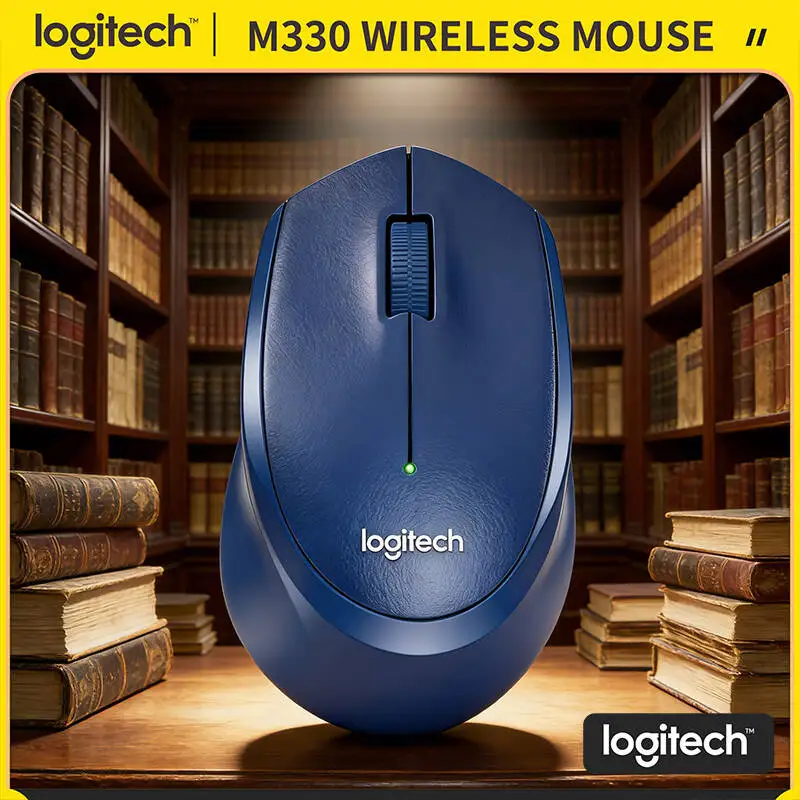 

Logitech M330 Wireless Ergonomic Mouse 2.4GHz Silent Clicks High Precision Durable for Mac Windows PC Laptop Chromebook
