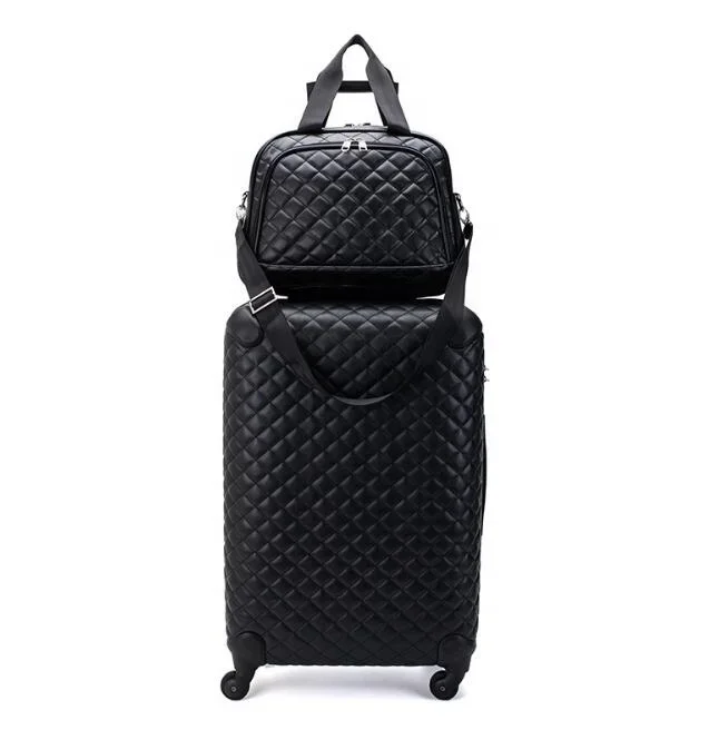 PU custom trolley spinner luggage bag 4 sets travel suitcase sets 20 24 28 trolley luggage bag sets