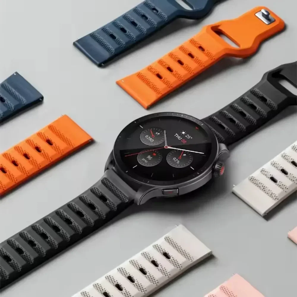 20/22 مللي متر حزام سيليكون ناعم للغارمين Forerunner 265 965 165 55 نشط 5 سوار معصم مريح للغارمين Vivomove Trend Venu 3