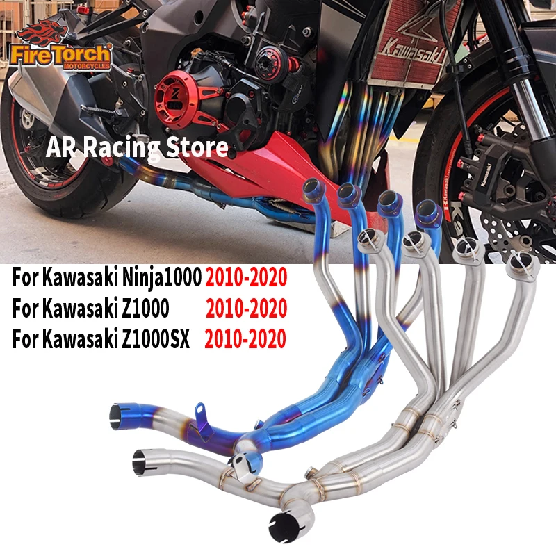 

For KAWASAKI Z1000 Z1000SX Ninja1000 2010 - 2020 Motorcycle Exhaust System Muffler Front Link Pipe Moto Connect Original Muffler