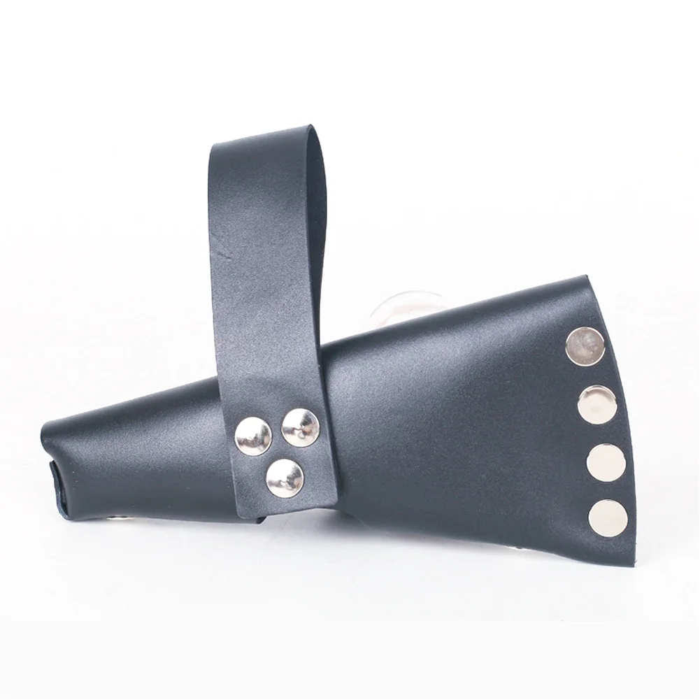 

Axe Tool Pouch Leather Axe Holster For Camping For Bushcraft Riveted Reinforcement Polished Edges Metal Snap-on Strap