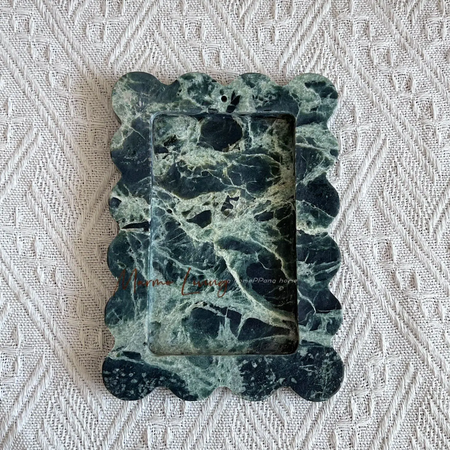 

17x12cm French Luxury Natural Marble Incense Holder Tray Designer Art Decor Display Storage Small Catchall