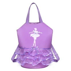 Kids Girls Ballet Tutu Dress Storage Bag Sweet 3Layer Veil Toddler Girl Dancing Backpack Club Gymnastics Clothes Shoes Container