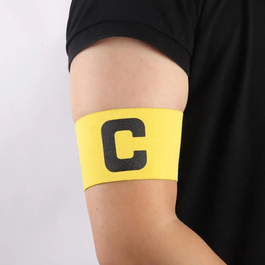 Football Captain Armband Captain Arm Band Bracelet Adjustable Football Leader Competition Bright Armband Soccer Gift Match H4B6