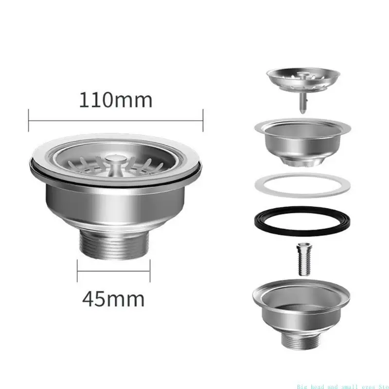 581C Bathroom Sink Drain Basket Assembly Sink Repair for Regular Care Tasks Daily