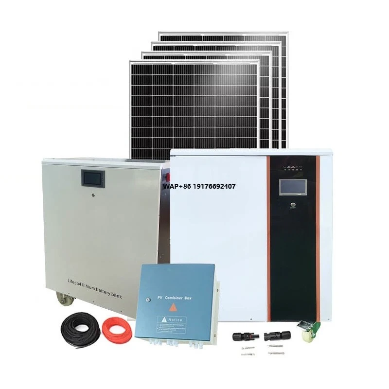 Hybrid Solar Complete System 120v 240v Solar Energy System 20 Kw Custom Brand Solar Inverter Plate