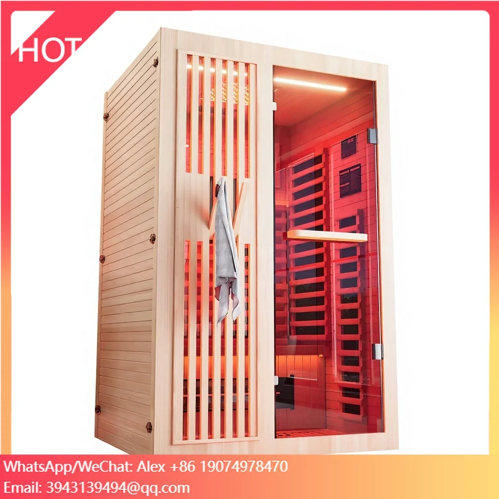 

Горячая новинка 2025: Традиционная электрическая сауна на 2 человека с полным спектром инфракрасного излучения, из красного кедра, с Wi-Fi управлением