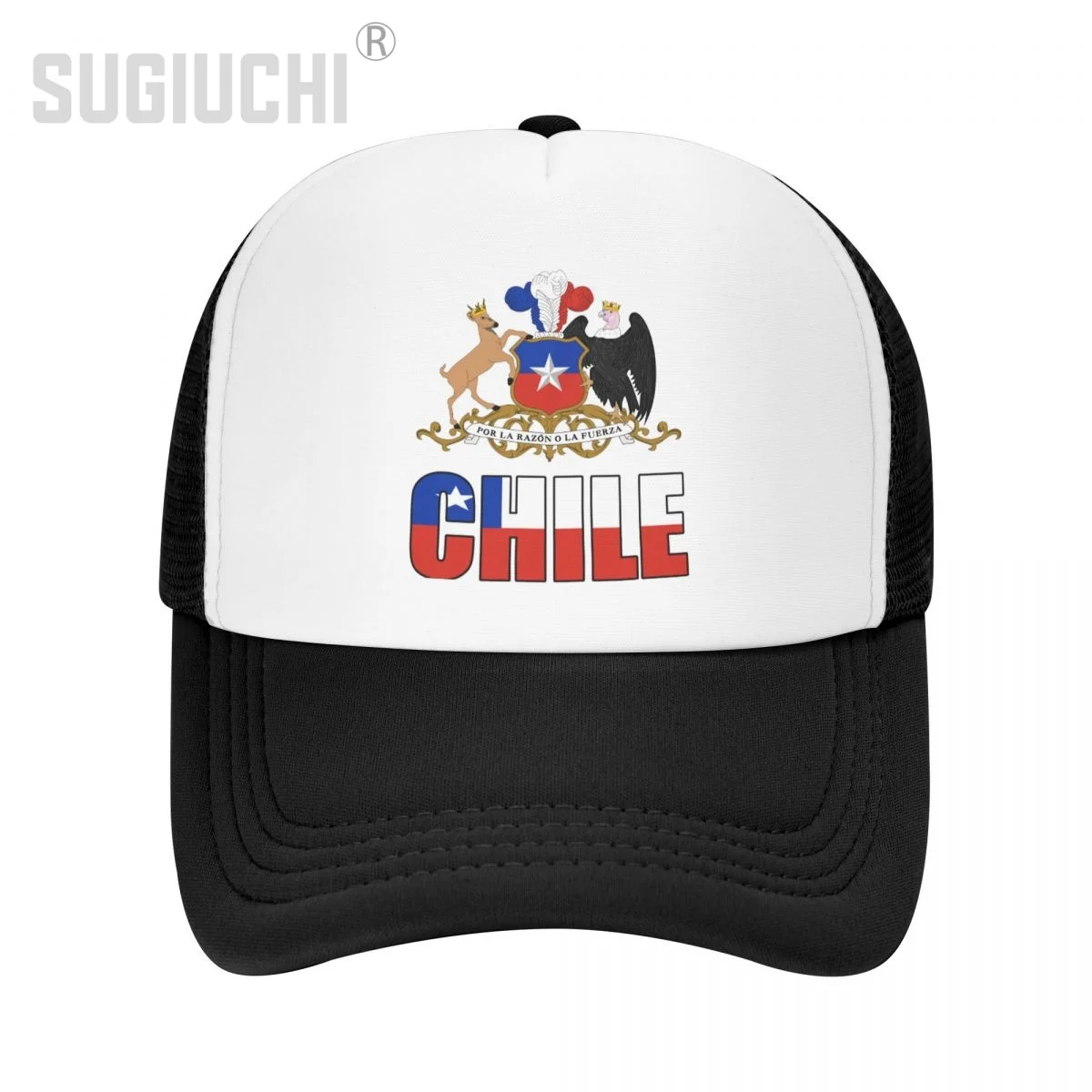 Mesh Cap Hat Chile Letter Flag Emblem Trucker Birthday Gift for Men Women born All the people Retro Baseball Caps Cool