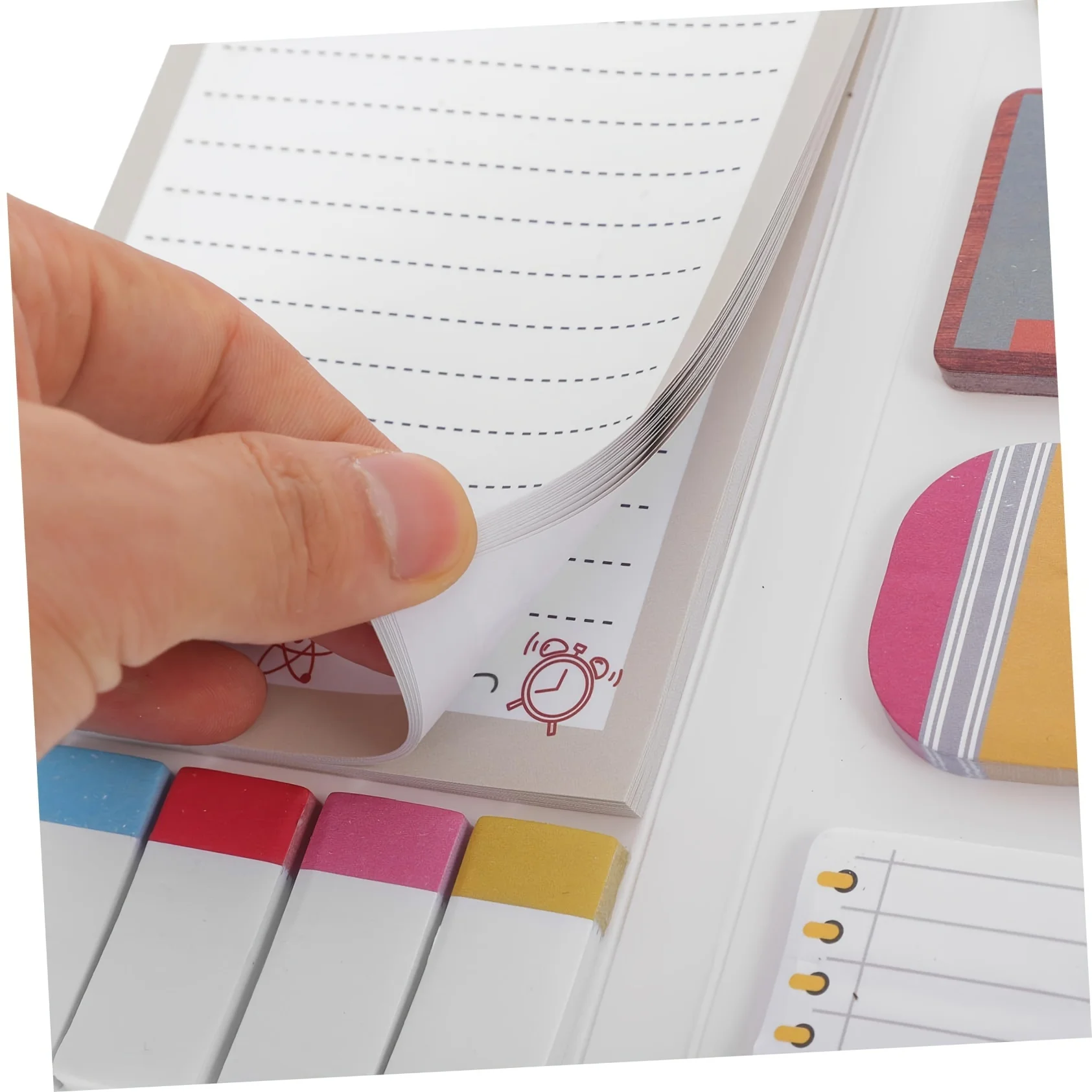 Notas adhesivas de agradecimiento para profesores: blocs de notas motivacionales Teach Love Inspire con marcadores de página y papelería de diseño de pizarra
