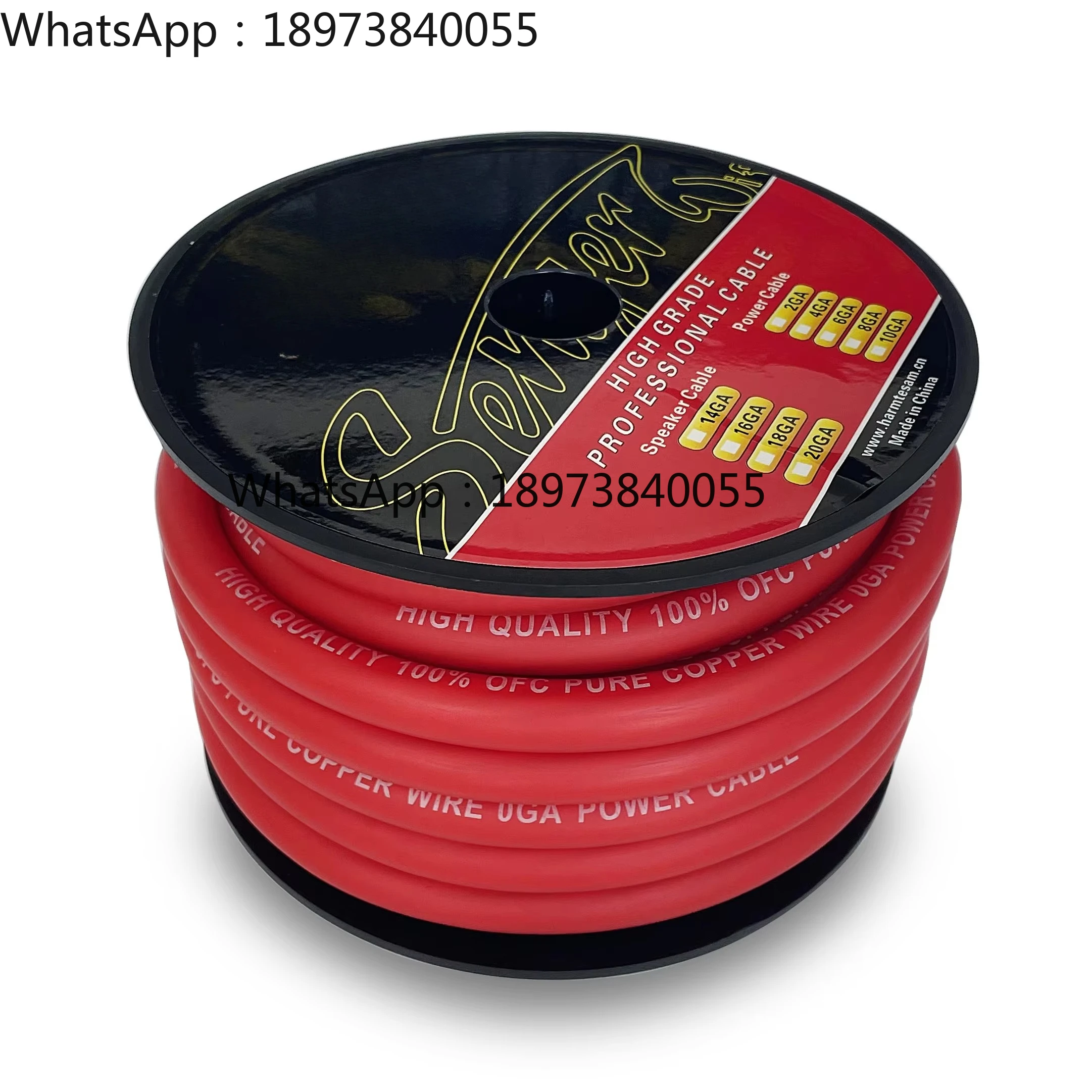 Factory Wholesale A+0GA OFC Auto Audio Power Cables Pure Copper High Quality Car Audio Refit Power Cable