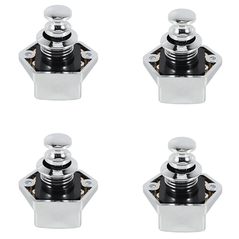 40 Pcs Push Button Keyless Lock Latch Cupboard Caravan Lock For RV Drawer Cabinet Doors Thickness 15-27Mm