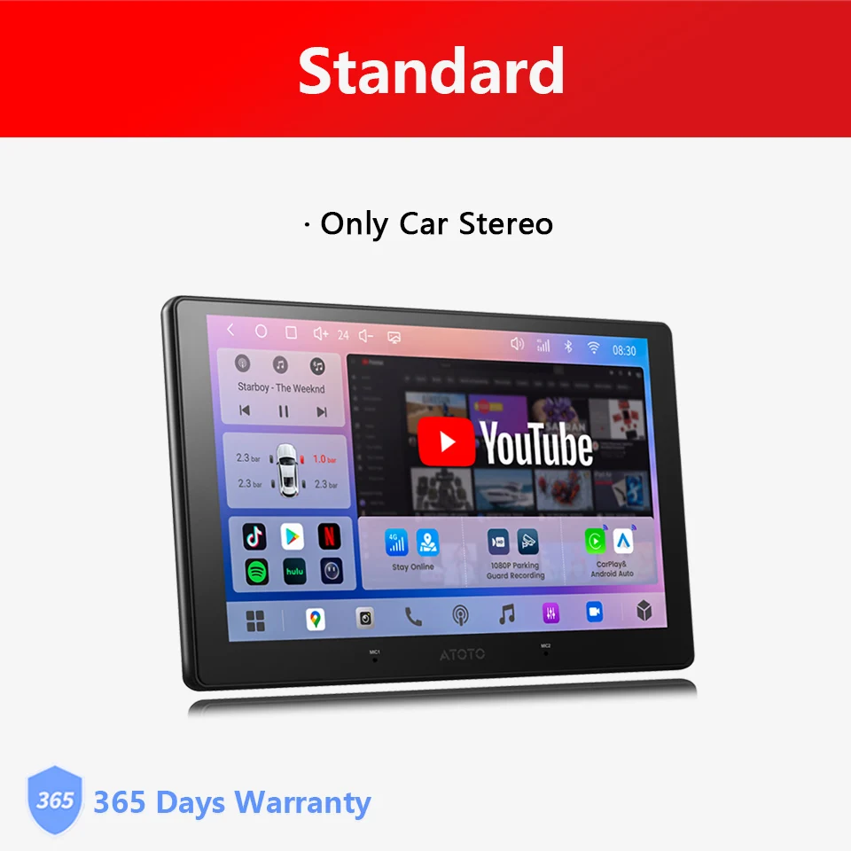 最新型 ATOTO A7G211PKL 10.1インチ ディスプレイオーディオ ATOTO A7 7インチ 2DIN Android ナビ ワイヤレスCarPlay & Android