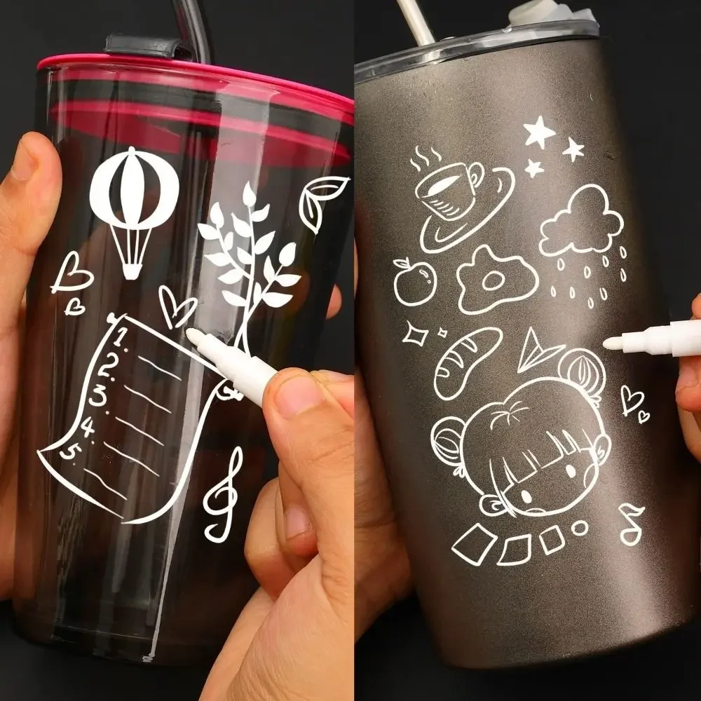 1/10Pcs Hard Soft Nibs Marker Pens Acrylic Ink Quick-drying Highlighter Pencil Non-fading Waterproof Handbook Card Pen