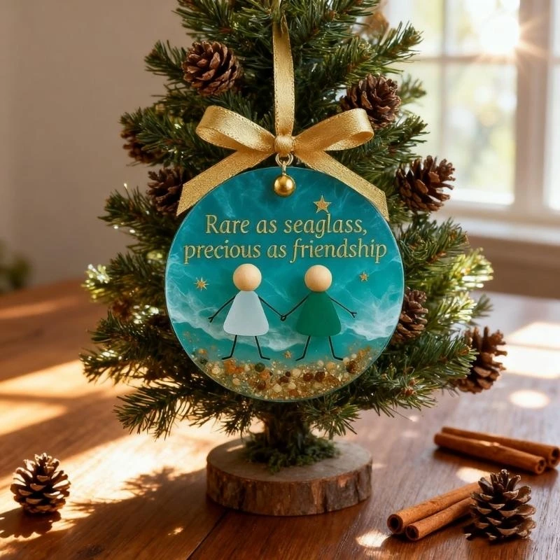 G6KF Durable Acrylic Christmas Ornament Shatterproof Portable Hanging Decoration For Tree Window Festival Home Decors